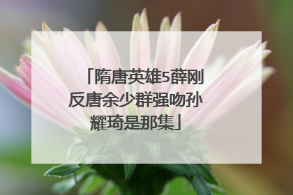 隋唐英雄5薛刚反唐余少群强吻孙耀琦是那集