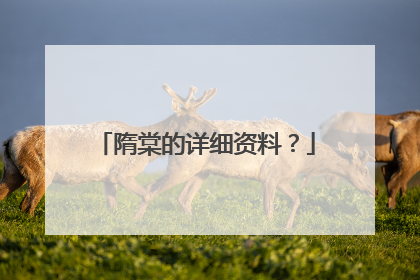 隋棠的详细资料？