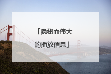 隐秘而伟大的播放信息