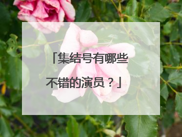 集结号有哪些不错的演员？