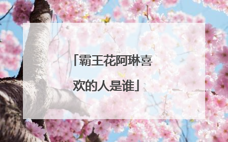 霸王花阿琳喜欢的人是谁