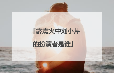 霹雳火中刘小芹的扮演者是谁