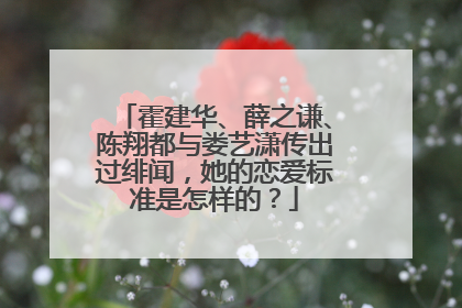 霍建华、薛之谦、陈翔都与娄艺潇传出过绯闻,她的恋爱标准是怎样的?
