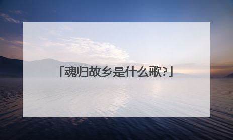 魂归故乡是什么歌?