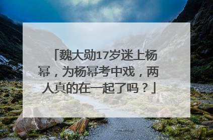 魏大勋17岁迷上杨幂,为杨幂考中戏,两人真的在一起了吗?