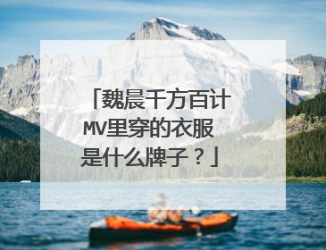 魏晨千方百计MV里穿的衣服是什么牌子？
