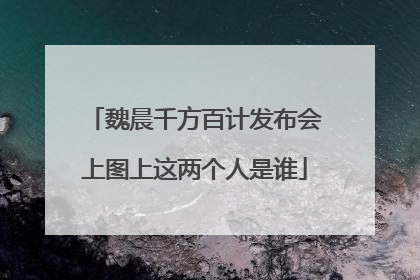 魏晨千方百计发布会上图上这两个人是谁
