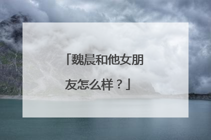 魏晨和他女朋友怎么样？