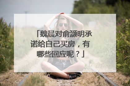 魏晨对俞灏明承诺给自己买房,有哪些回应呢?