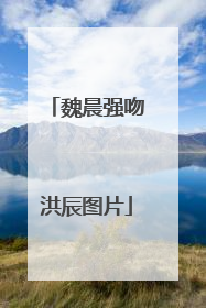 魏晨强吻洪辰图片