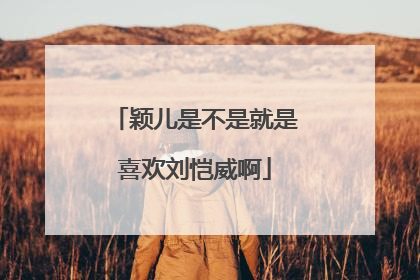 颖儿是不是就是喜欢刘恺威啊