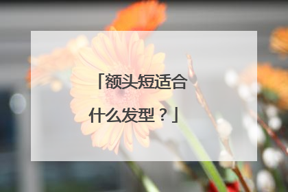 额头短适合什么发型？