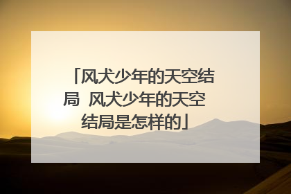 风犬少年的天空结局 风犬少年的天空结局是怎样的