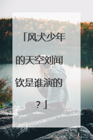 风犬少年的天空刘闻钦是谁演的？