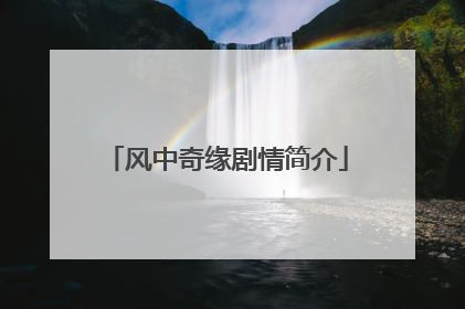 风中奇缘剧情简介