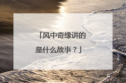 风中奇缘讲的是什么故事？