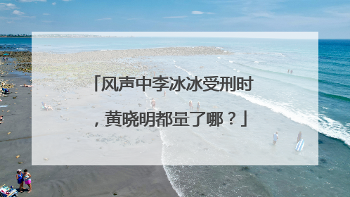 风声中李冰冰受刑时,黄晓明都量了哪?