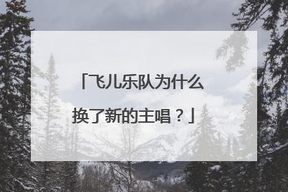 飞儿乐队为什么换了新的主唱？