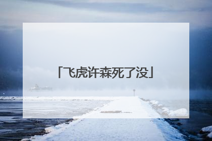 飞虎许森死了没