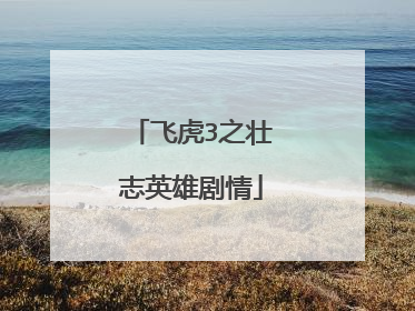 飞虎3之壮志英雄剧情