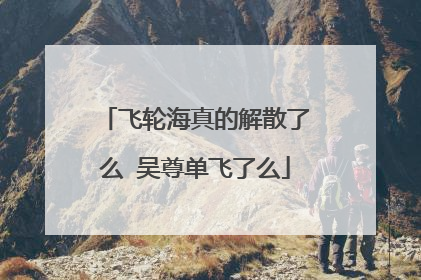 飞轮海真的解散了么 吴尊单飞了么