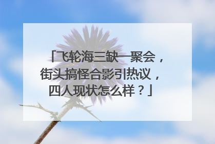 飞轮海三缺一聚会,街头搞怪合影引热议,四人现状怎么样?