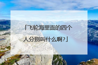 飞轮海里面的四个人分别叫什么啊?