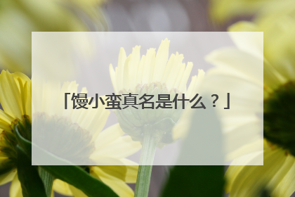 馒小蛮真名是什么?