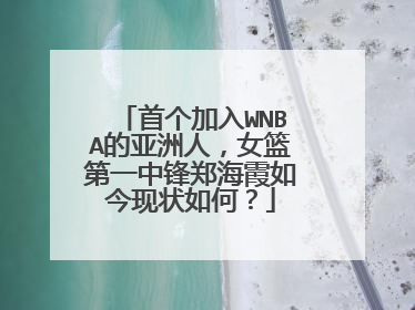 首个加入WNBA的亚洲人，女篮第一中锋郑海霞如今现状如何？