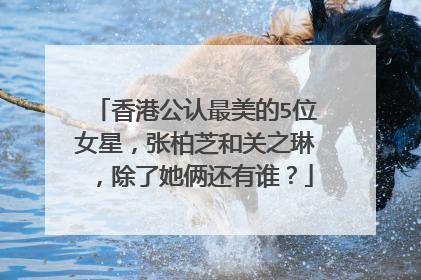 香港公认最美的5位女星，张柏芝和关之琳，除了她俩还有谁？