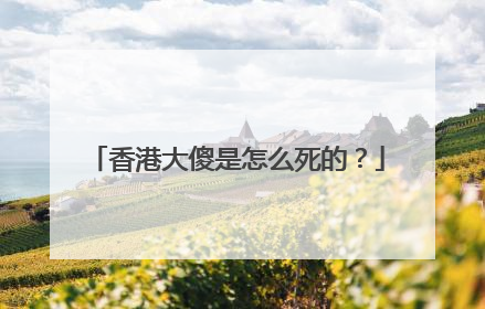 香港大傻是怎么死的？