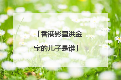 香港影星洪金宝的儿子是谁