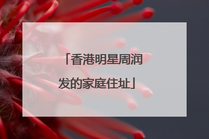 香港明星周润发的家庭住址