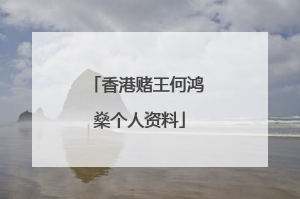 香港赌王何鸿燊个人资料