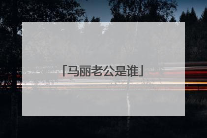 马丽老公是谁
