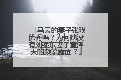 马云的妻子张瑛优秀吗？为何她没有刘强东妻子章泽天的频繁露面？