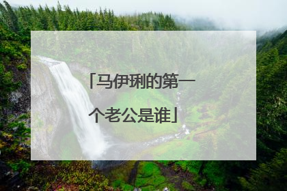 马伊琍的第一个老公是谁