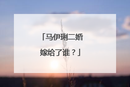 马伊琍二婚 嫁给了谁?