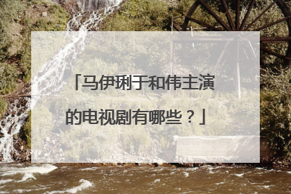 马伊琍于和伟主演的电视剧有哪些？