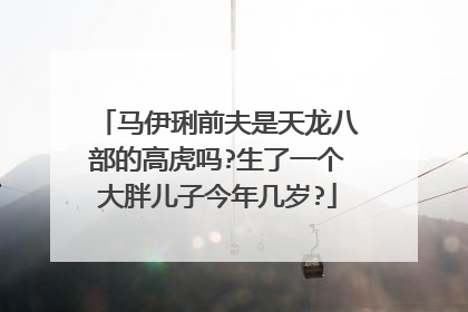 马伊琍前夫是天龙八部的高虎吗?生了一个大胖儿子今年几岁?