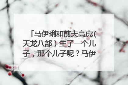 马伊琍和前夫高虎(天龙八部）生了一个儿子，那个儿子呢？马伊琍生了几个孩子？和管虎和文章生几个？