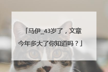 马伊_43岁了，文章今年多大了你知道吗？