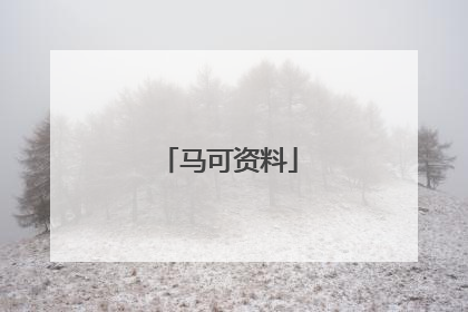 马可资料