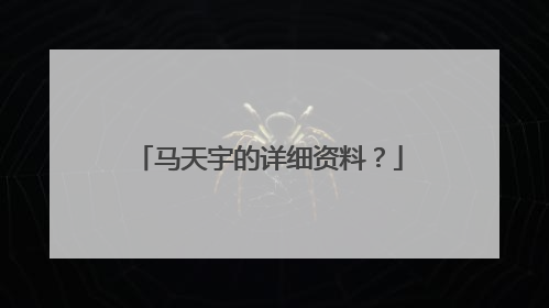马天宇的详细资料？