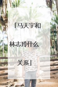 马天宇和林志玲什么关系