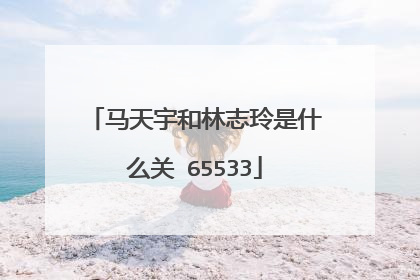马天宇和林志玲是什么关 65533