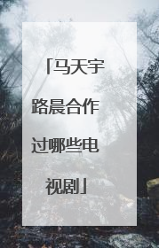 马天宇路晨合作过哪些电视剧