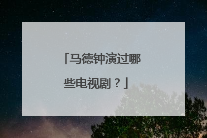 马德钟演过哪些电视剧？