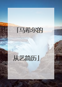 马希尔的从艺简历