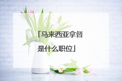 马来西亚拿督是什么职位